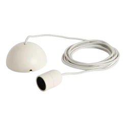 Câble pour suspension en tissu blanc argile 400cm Common Cord Set - Hay