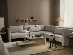 Centre de canapé modulable en bouclettes beige Dase - Ferm living