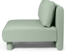 Centre de canapé modulable en laine menthe Dase - Ferm living