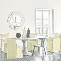 Chaise avec accoudoirs blanche Ghost 25 - Gervasoni