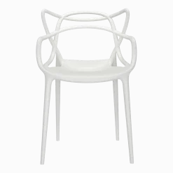 Chaise avec accoudoirs blanche Masters - Kartell