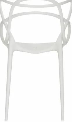 Chaise avec accoudoirs blanche Masters - Kartell