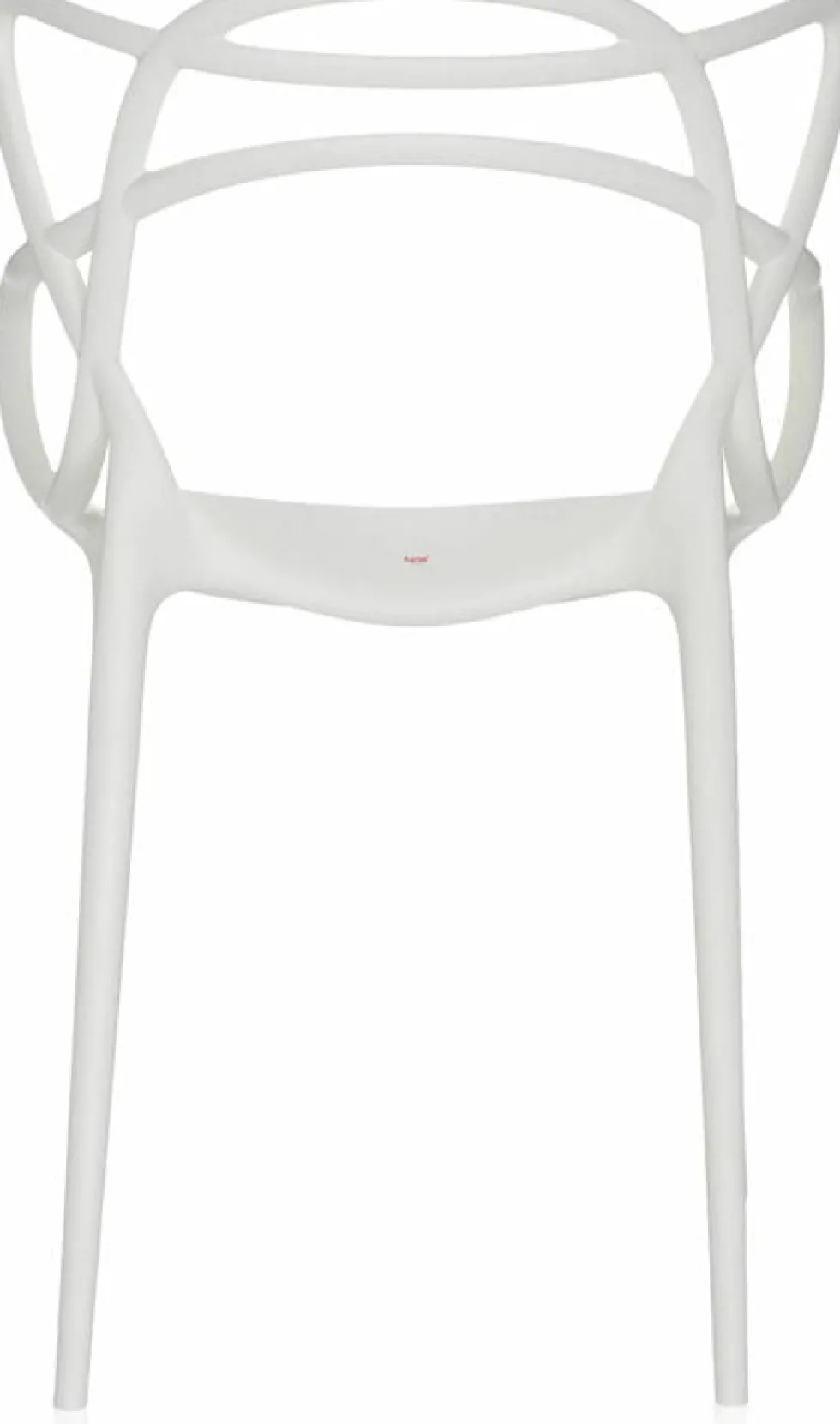 Chaise avec accoudoirs blanche Masters - Kartell