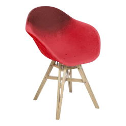 Chaise avec accoudoirs bordeaux et rouge Gravêne 6.7 - Maximum