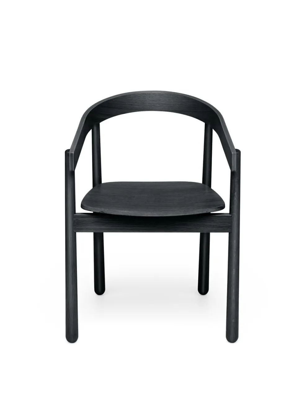 Chaise avec accoudoirs en chêne noir Homerun - Fest Amsterdam