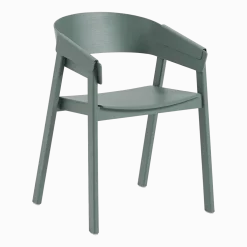 Chaise avec accoudoirs en chêne vert Cover - Muuto