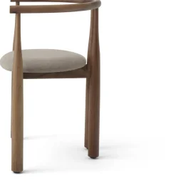 Chaise avec accoudoirs en noyer et Linara 342 Bukowski - New Works