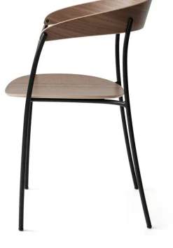 Chaise avec accoudoirs en noyer Missing - New Works