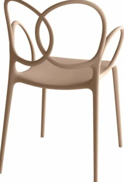 Chaise avec accoudoirs en polypropylène rose Sissi - Driade
