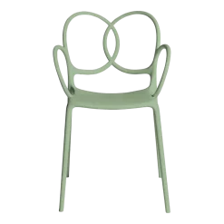 Chaise avec accoudoirs en polypropylène verte Sissi - Driade