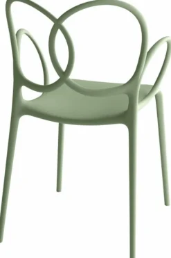 Chaise avec accoudoirs en polypropylène verte Sissi - Driade