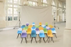Chaise avec accoudoirs Galet et Parme Gravêne 6.7 - Maximum