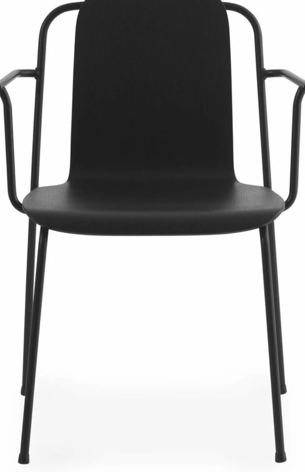 Chaise avec accoudoirs noir structure noire Studio noir - Normann Copenhagen