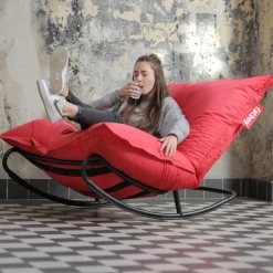Chaise à bascule pour pouf Original noire Rock'n'Roll - Fatboy