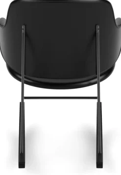 Chaise à bascule rembourrée noire Penguin - Audo