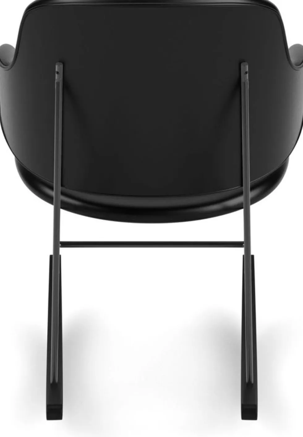 Chaise à bascule rembourrée noire Penguin - Audo
