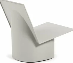 Chaise basse en acier gris clair Valérie - Serax