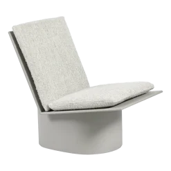 Chaise basse en acier gris clair Valérie - Serax