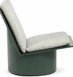 Chaise basse en acier verte Valérie - Serax