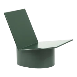 Chaise basse en acier verte Valérie - Serax