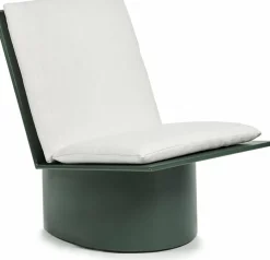 Chaise basse en acier verte Valérie - Serax