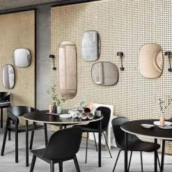Chaise blanche et chêne naturel Visu - Muuto