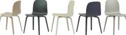 Chaise blanche et chêne naturel Visu - Muuto
