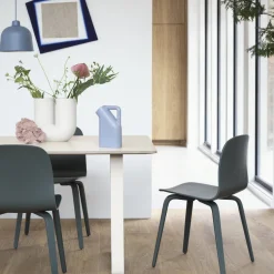 Chaise blanche et chêne naturel Visu - Muuto