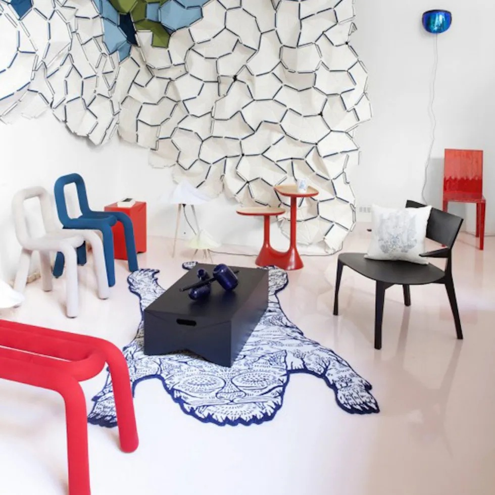 Chaise Bold Bleu - Moustache