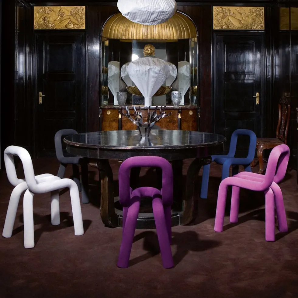 Chaise Bold Bleu - Moustache