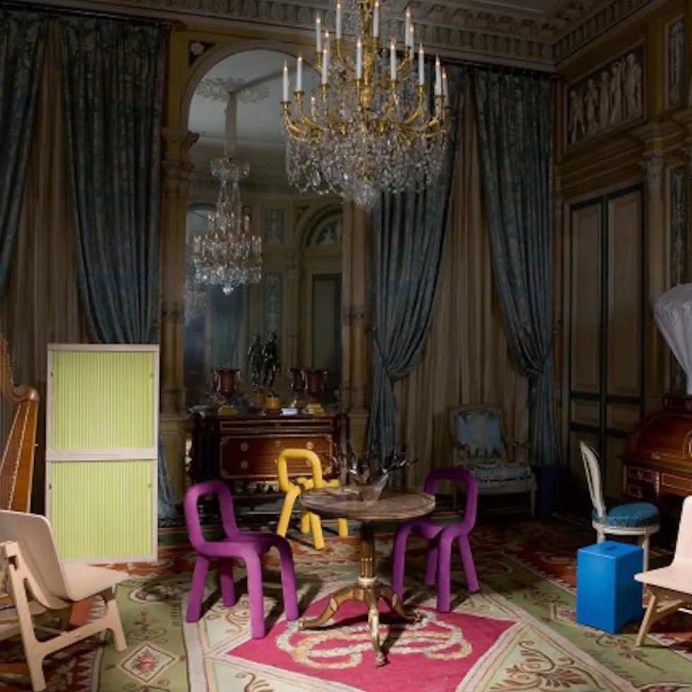 Chaise Bold Bleu - Moustache