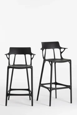 Chaise de bar blanche 65 cm A.I - Kartell