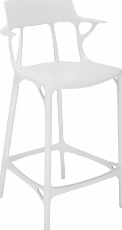 Chaise de bar blanche 65 cm A.I - Kartell
