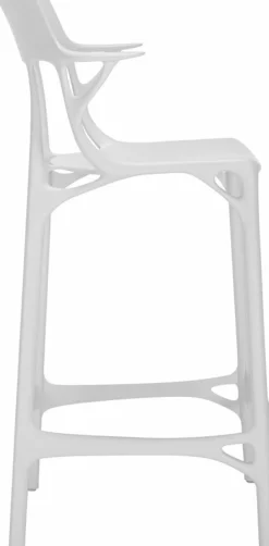 Chaise de bar blanche 65 cm A.I - Kartell