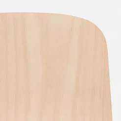 Chaise de bar 75 cm en bois naturel et cadre argenté Touchwood - Hem