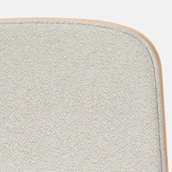 Chaise de bar 75 cm en tissu gris et cadre argenté Touchwood - Hem