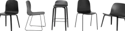 Chaise de bar 75 cm rose Visu - Muuto