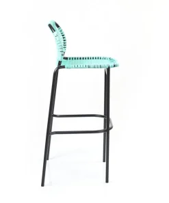 Chaise de bar en acier bleu Cielo - Ames