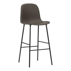 Chaise de bar en acier et pp noir 75 cm Form - Normann Copenhagen
