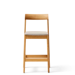 Chaise de bar en chêne et hallingal 65cm Blueprint - Form&Refine