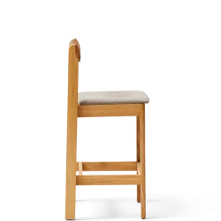 Chaise de bar en chêne et hallingal 65cm Blueprint - Form&Refine