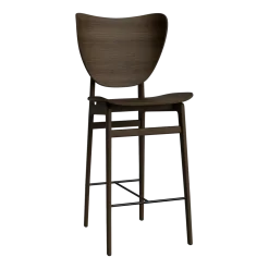 Chaise de bar en chêne fumé 75 cm Elephant - NORR11