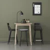 Chaise de bar en chêne huilé 63 cm Y5 - Hans K