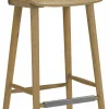Chaise de bar en chêne huilé 78 cm Y5 - Hans K