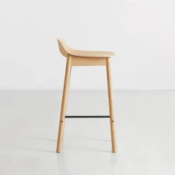 Chaise de bar en chêne naturel 65 cm Mono - WOUD