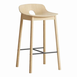 Chaise de bar en chêne naturel 65 cm Mono - WOUD