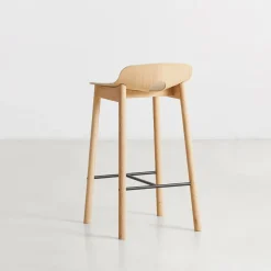 Chaise de bar en chêne naturel 65 cm Mono - WOUD