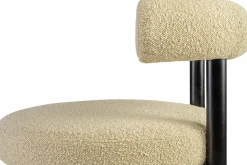 Chaise de bar en hêtre noir et beige Sosis Avignon Artic Silver - Versmissen