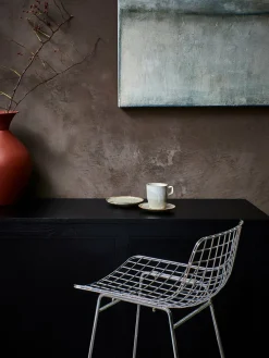 Chaise de bar en métal argent Wire - HKliving