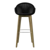 Chaise de bar en teck et osier noir 55 x 107 cm Edgard - Vincent Sheppard